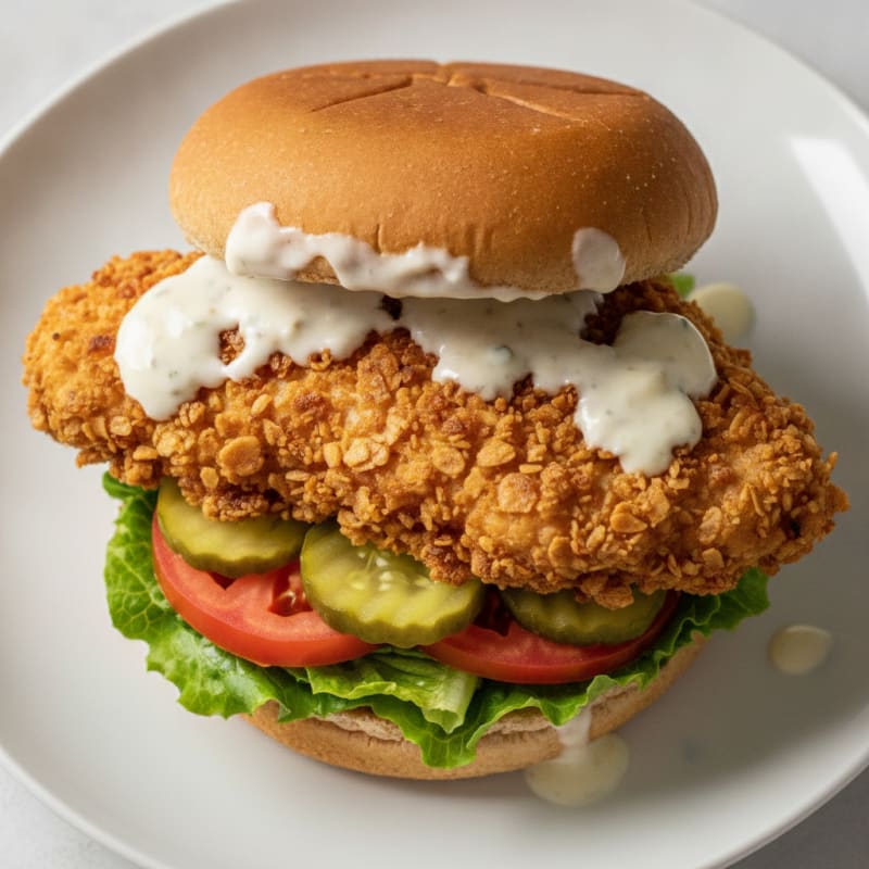 Crispy Buttermilk Fried Chicken Sandwich