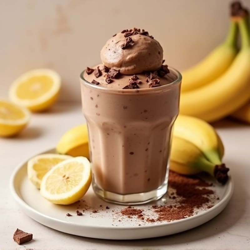 Protein-Packed Chocolate Almond Nice Cream