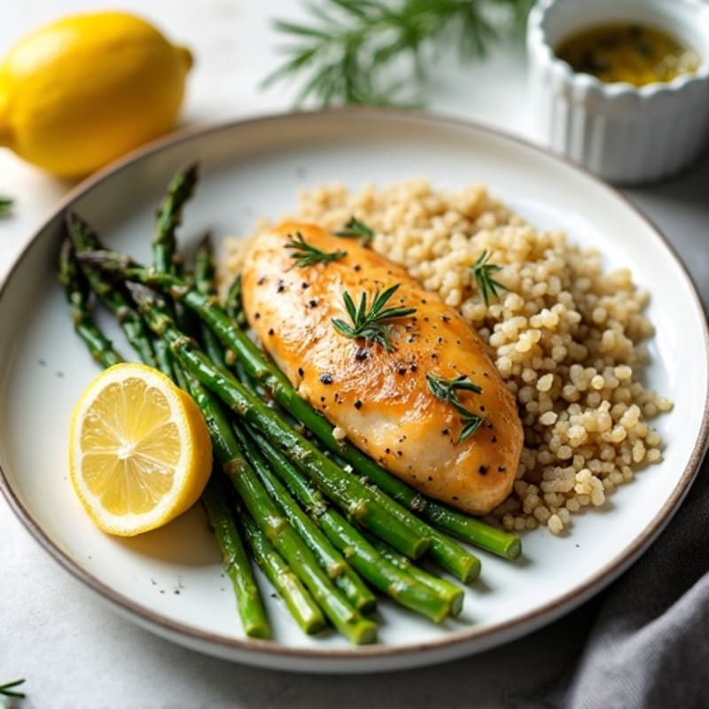 Sheet Pan Lemon Herb Chicken and Roasted Asparagus