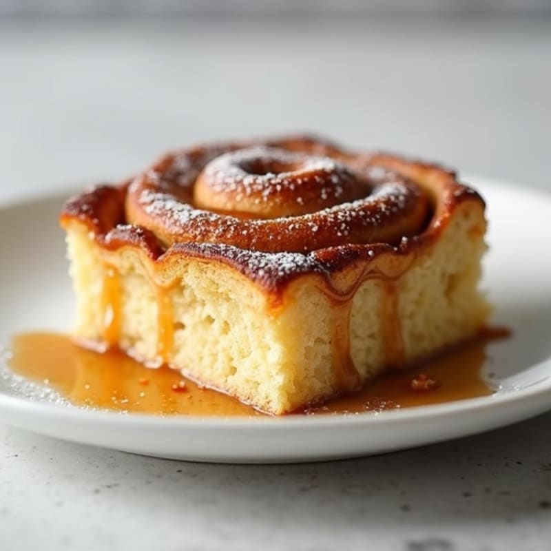 Protein-Packed Almond Flour Cinnamon Roll Bake