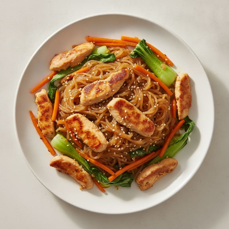 Miso Sweet Potato Noodle Stir-Fry