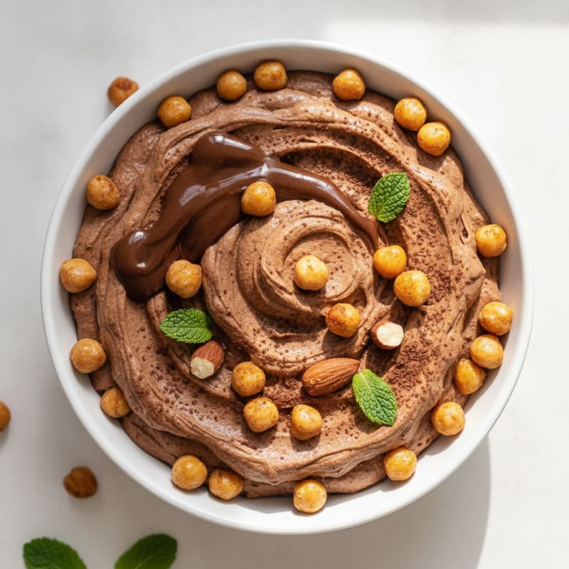 Creamy Chocolate Chickpea Protein Pudding