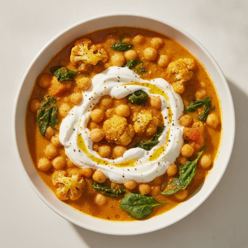 High-Protein Chickpea and Vegetable Curry