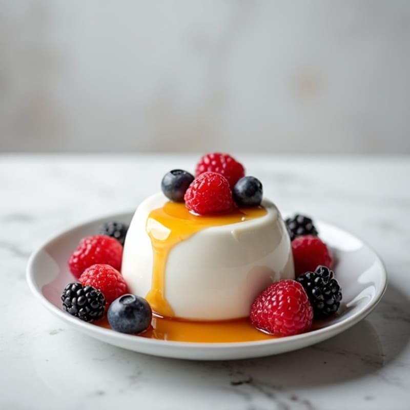 Silky Greek Yogurt Protein Mousse with Berries