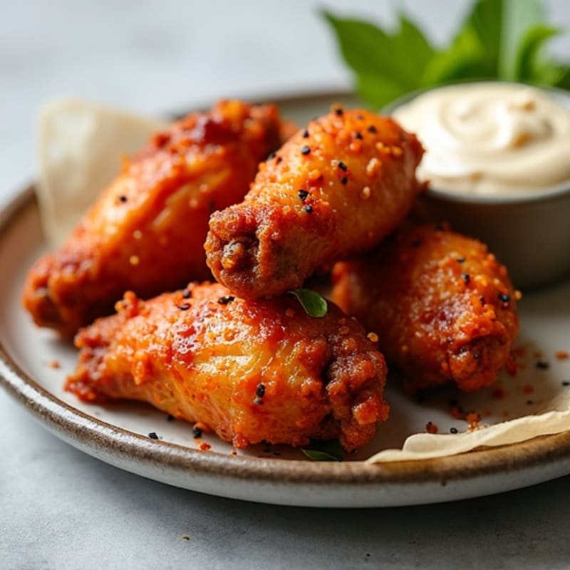 Crispy Baked Spicy BBQ Chicken Wings