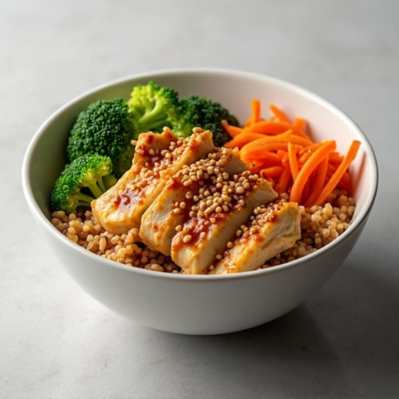 Ginger-Sesame Chicken Rice Bowl