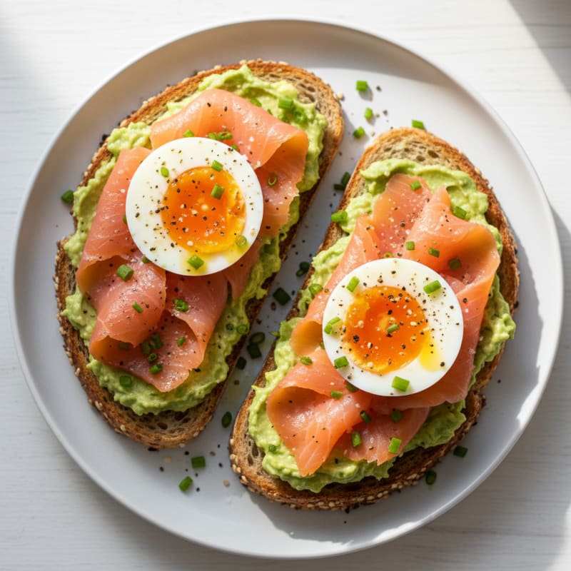 Avocado Toast with Jammy Eggs