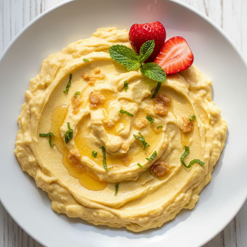 Vanilla Protein Custard with Egg Whites and Butter