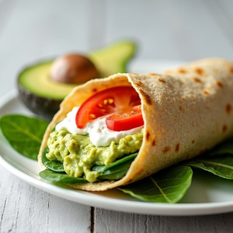 Creamy Avocado Turkey Wrap