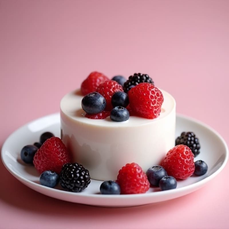 Silky Greek Yogurt Protein Mousse with Berries