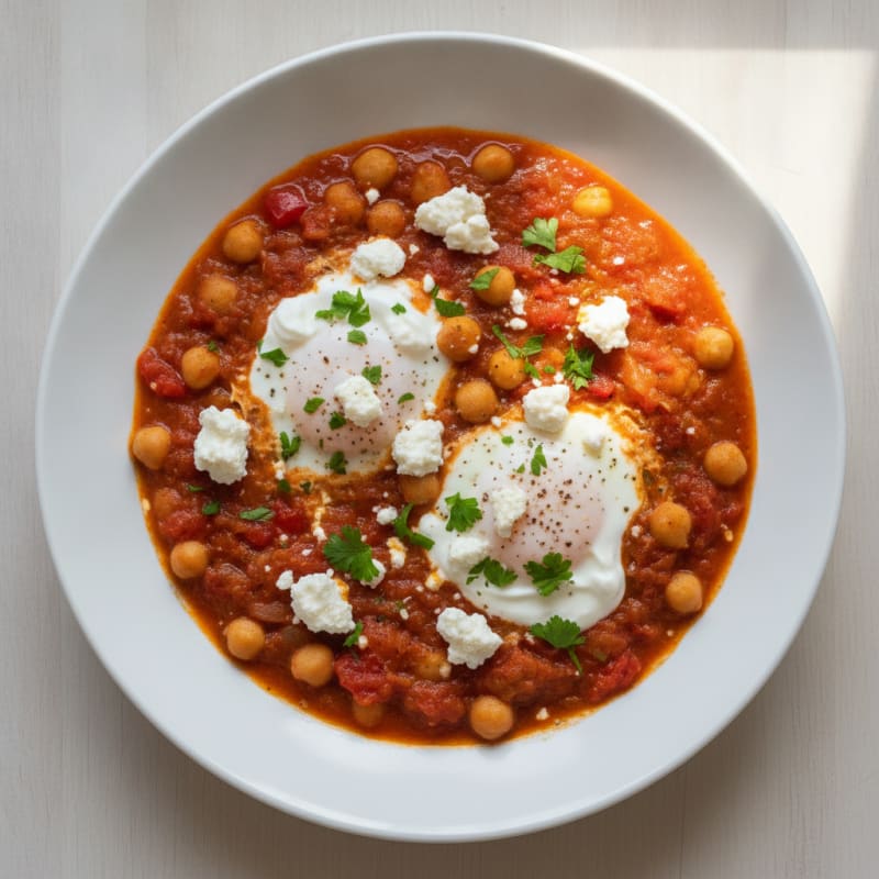 Hearty Vegetarian Shakshuka with Feta