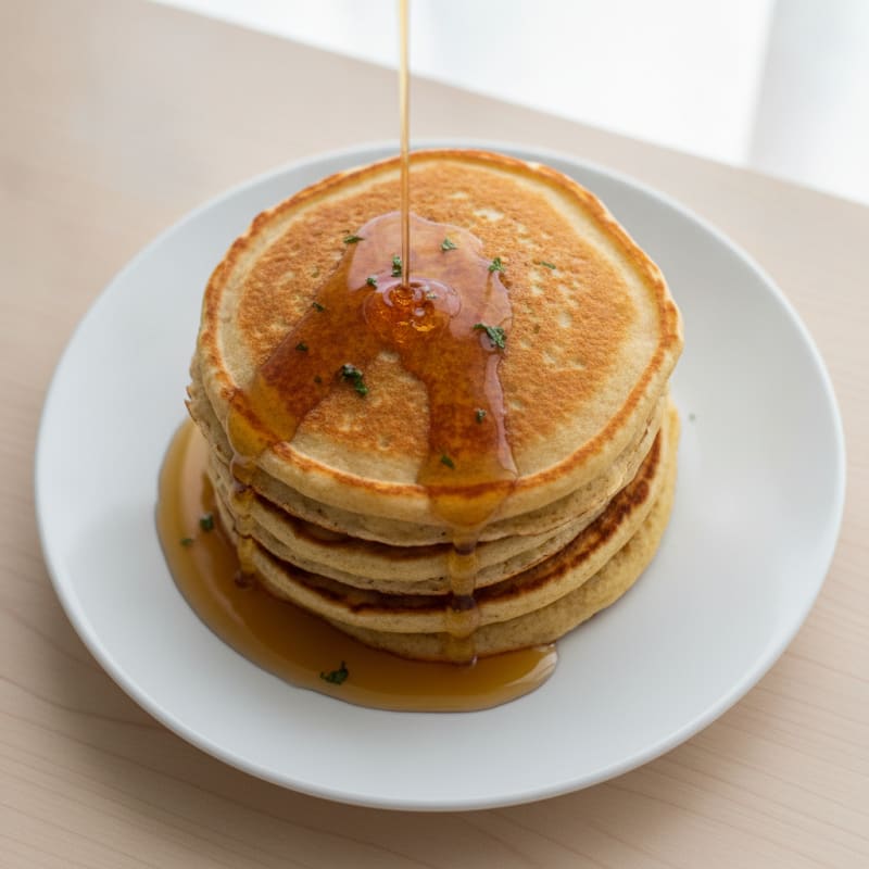 High-Protein Buttermilk-Style Oat Pancakes