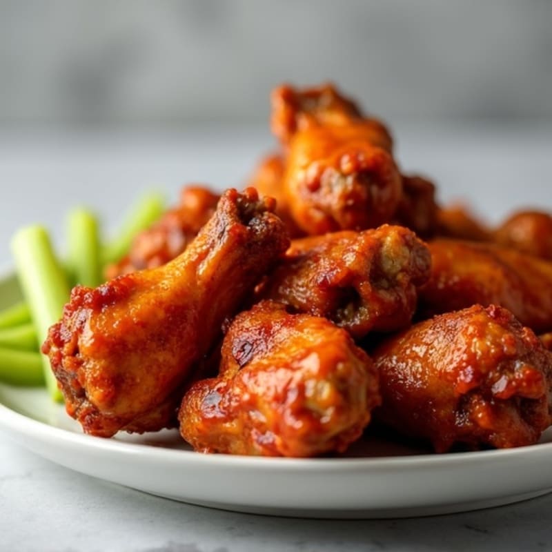 Crispy Baked Buffalo-BBQ Chicken Wings