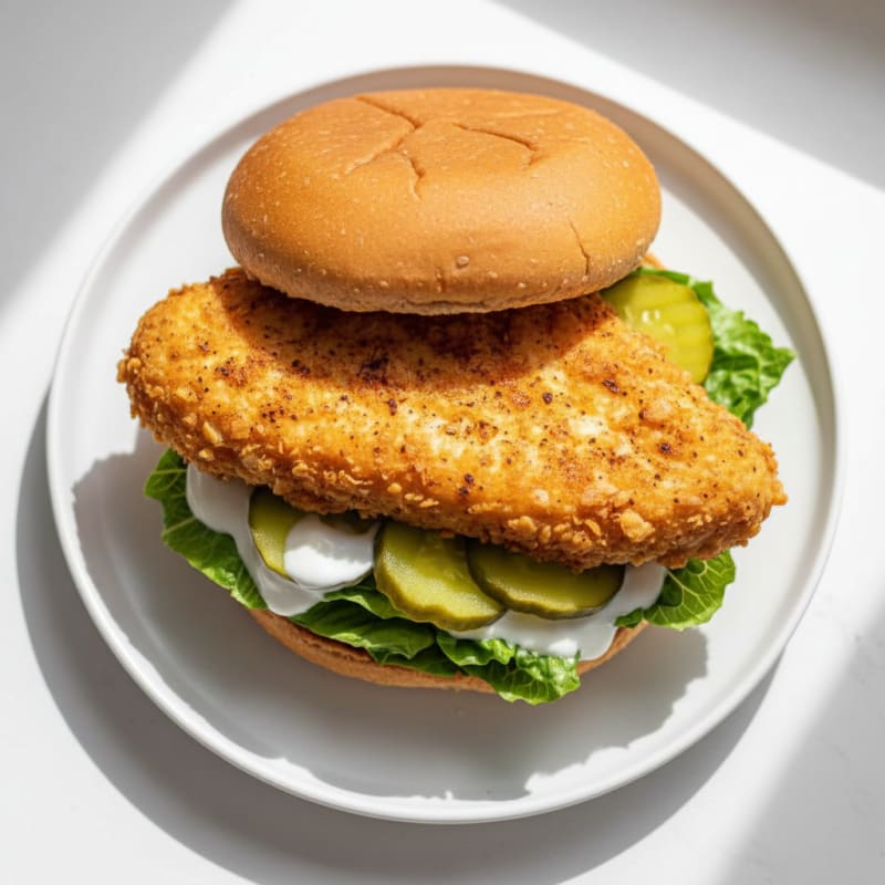 Buttermilk Fried Chicken Sandwich with Pickles