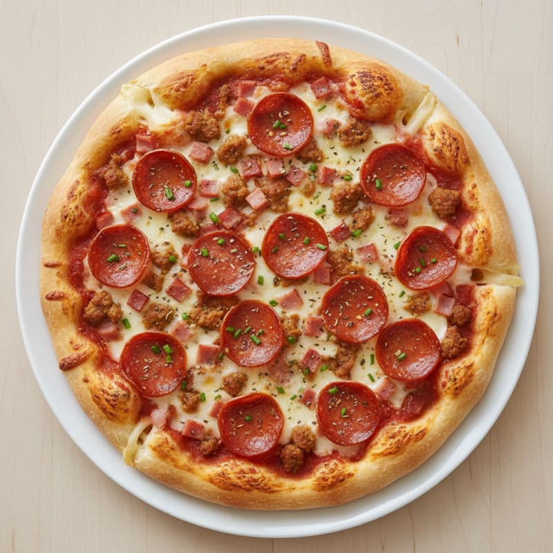 Meat Lovers Stuffed Crust Pizza