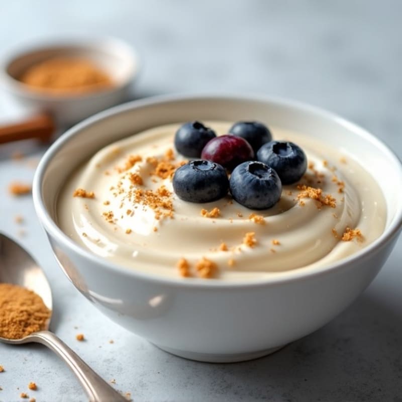 Silky Greek Yogurt Protein Pudding with Almond Butter