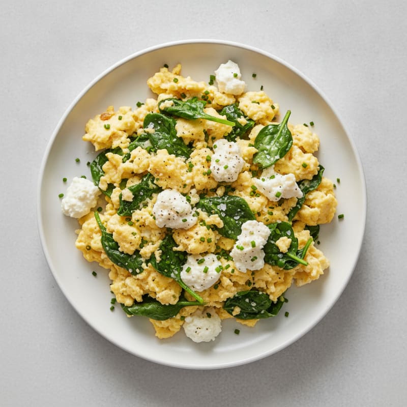 High-Protein Cottage Cheese Egg Scramble