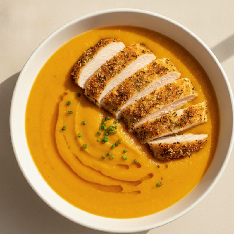 Roasted Butternut Squash Apple Soup