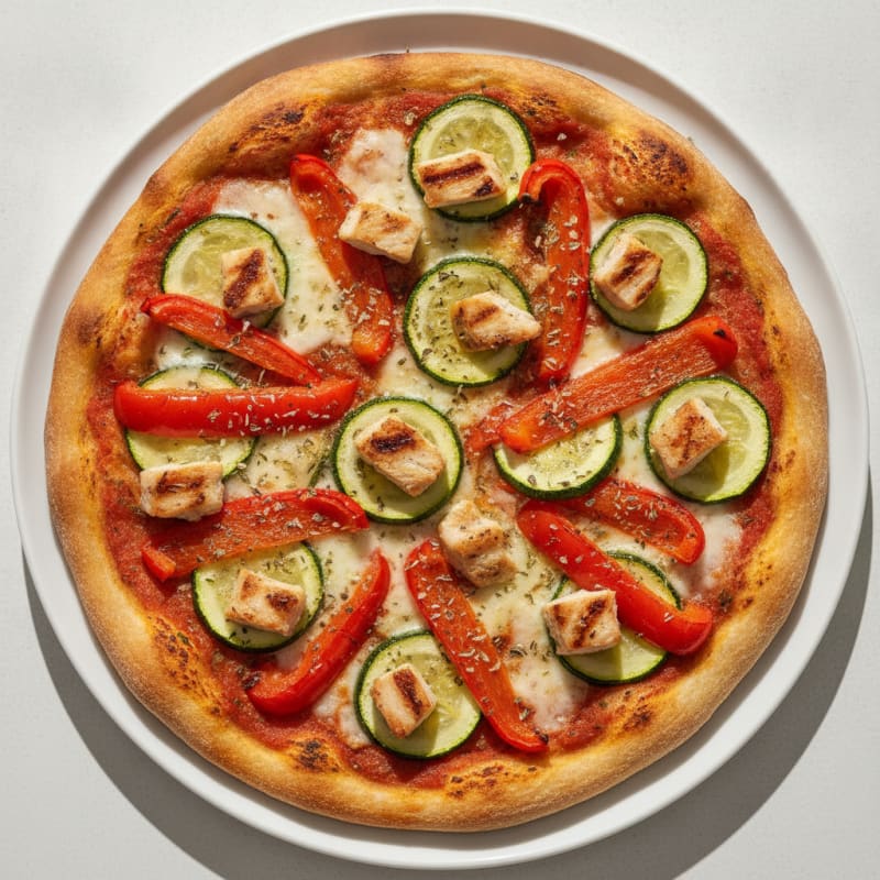 Spelt Pizza with Roasted Vegetables