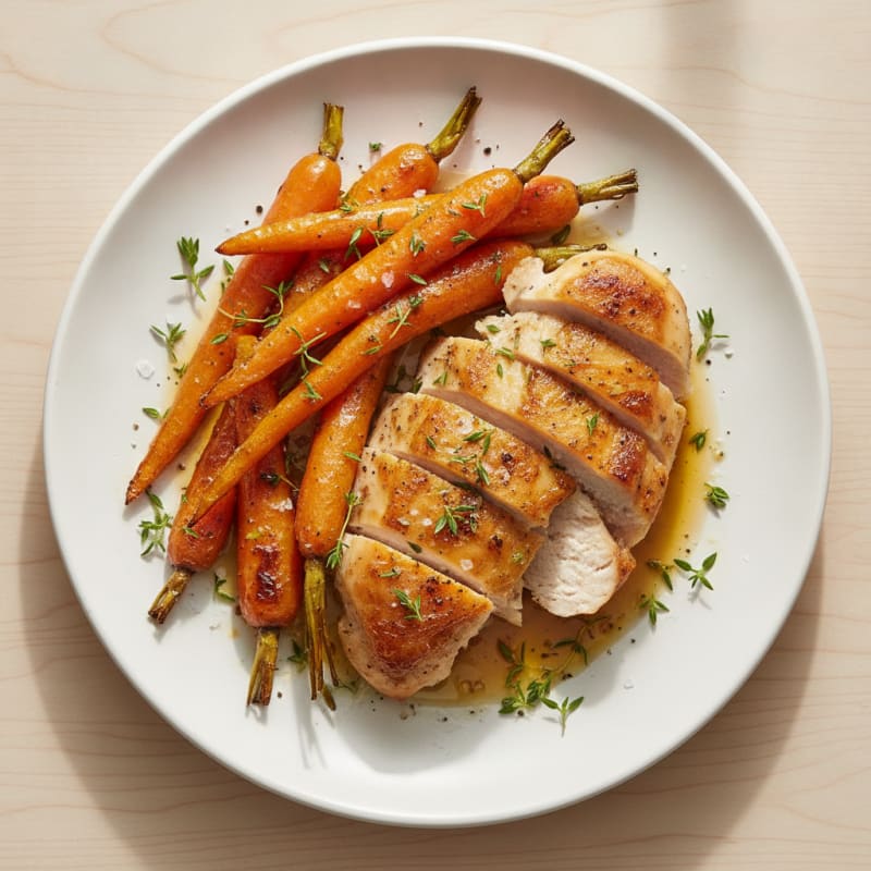 Honey-Glazed Roasted Carrots with Thyme