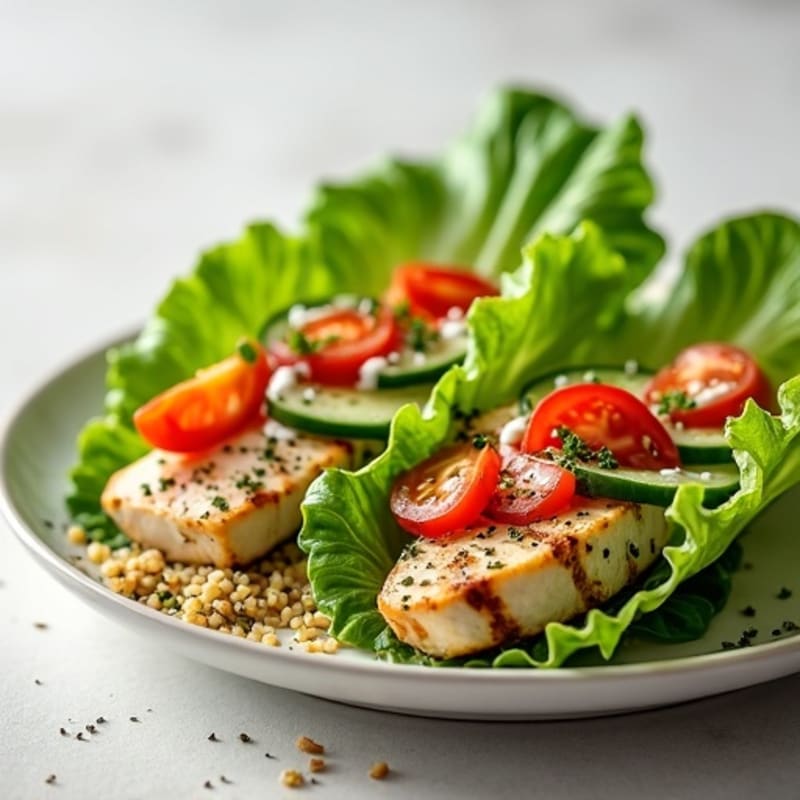 Herb-Grilled Chicken Lettuce Wrap