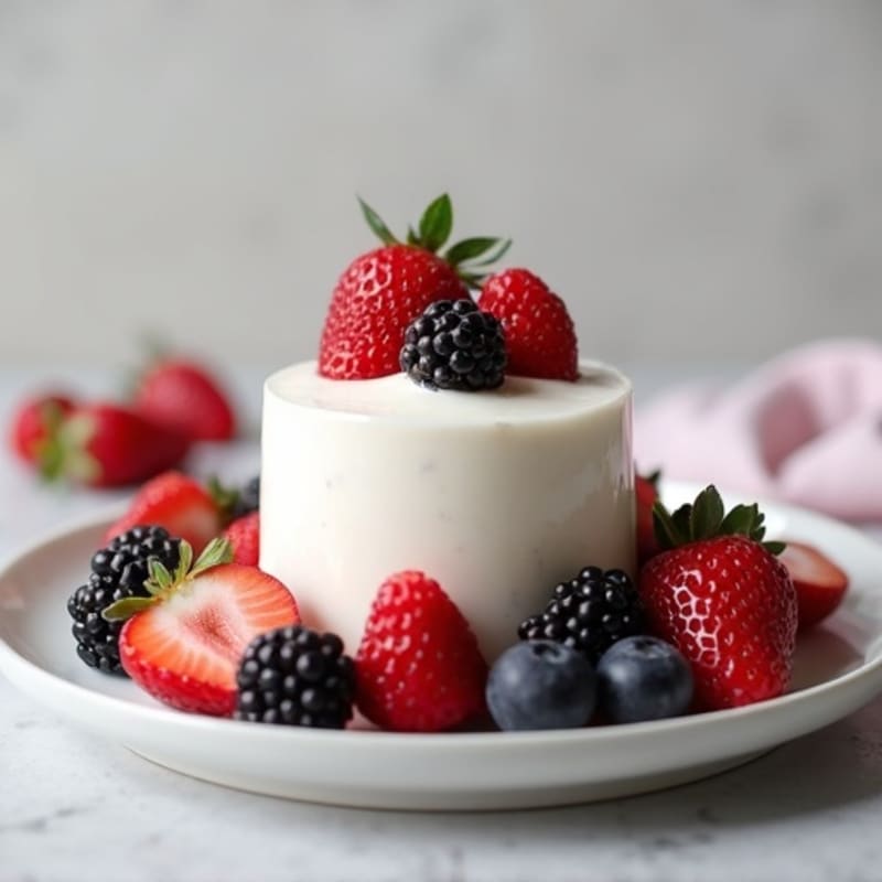 Creamy Greek Yogurt Protein Mousse with Berries