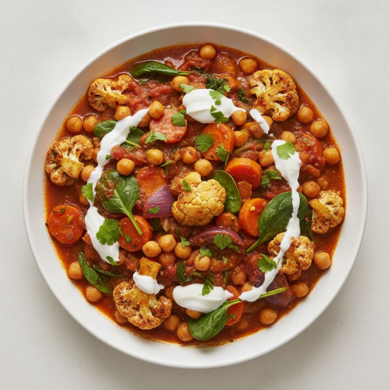 Roasted Vegetable and Chickpea Tagine