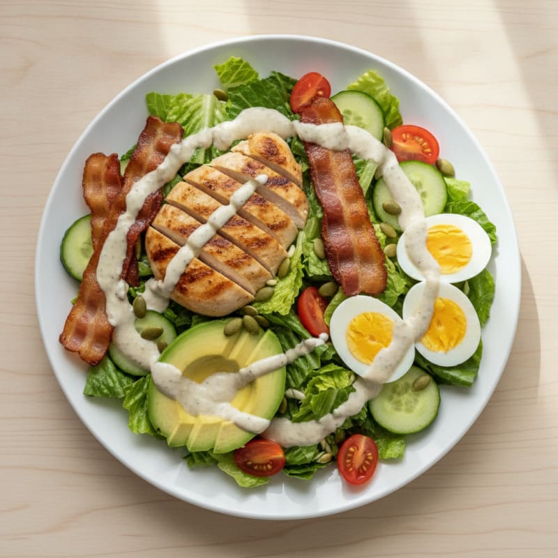 Chicken Cobb Salad with Creamy Herb Dressing