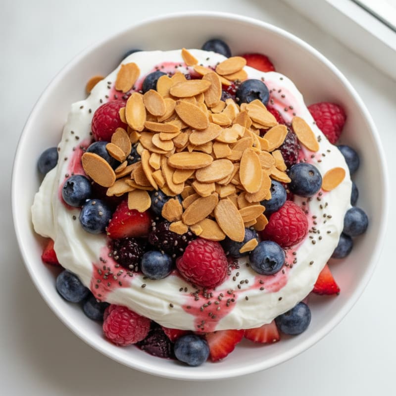 Creamy Greek Yogurt Protein Parfait with Mixed Berries