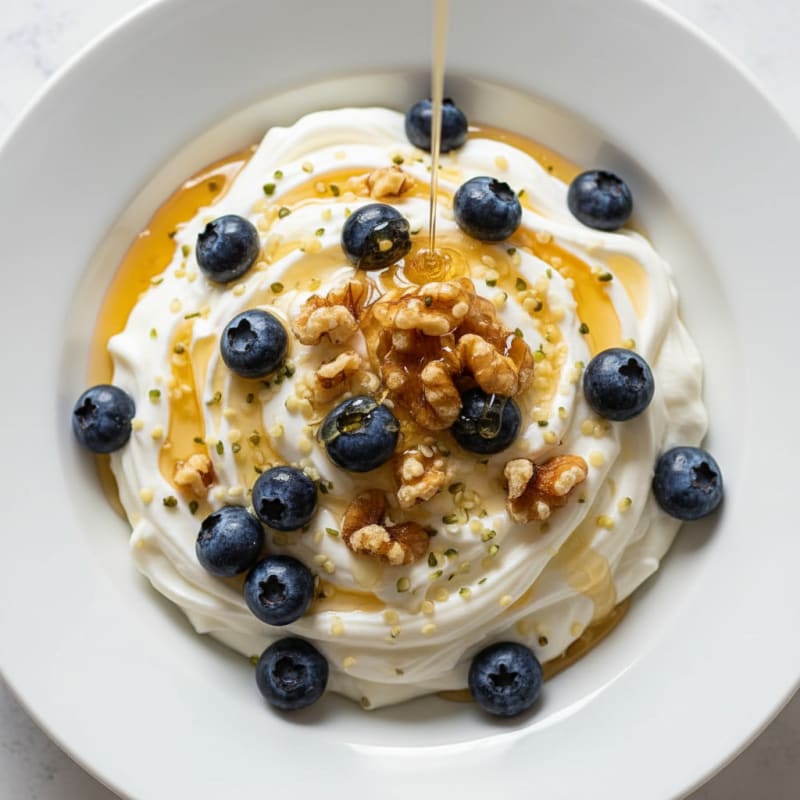 Silky Greek Yogurt Protein Pudding with Fresh Berries