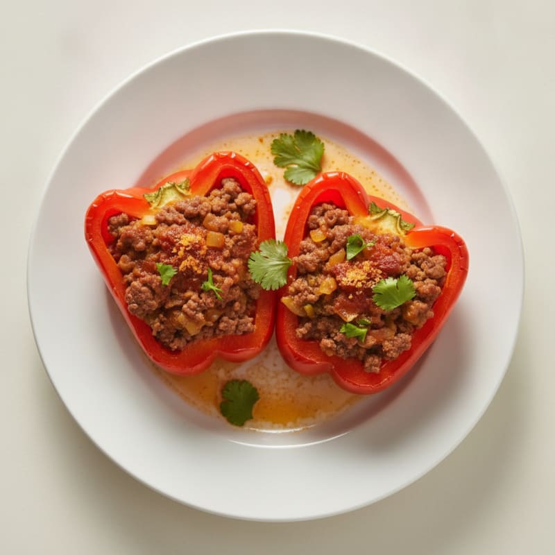 Chili-Stuffed Paprika with Savory Beef
