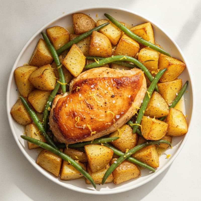 Lemon Herb Roasted Chicken and Potatoes