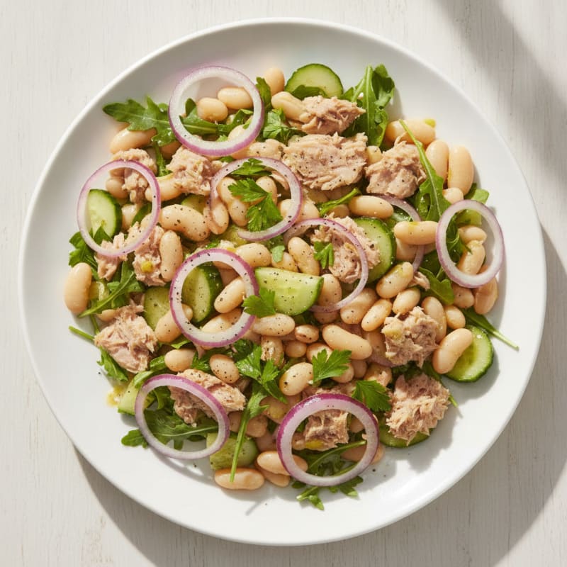 Mediterranean Tuna and White Bean Salad