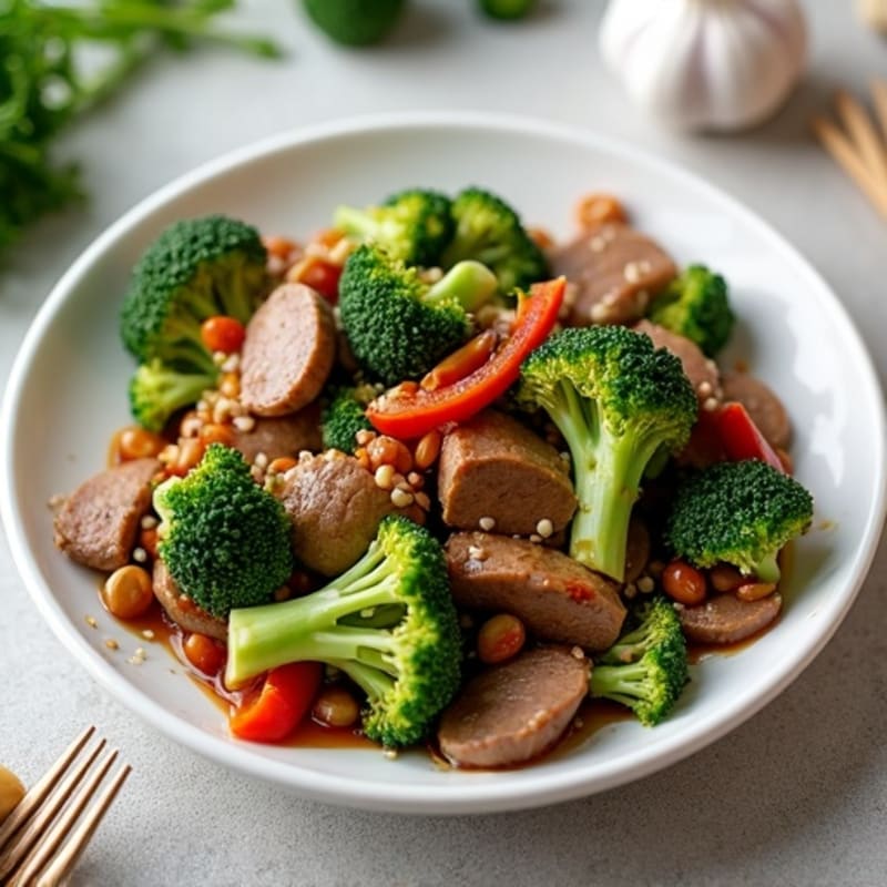 Garlic Ginger Beef and Broccoli Stir-Fry