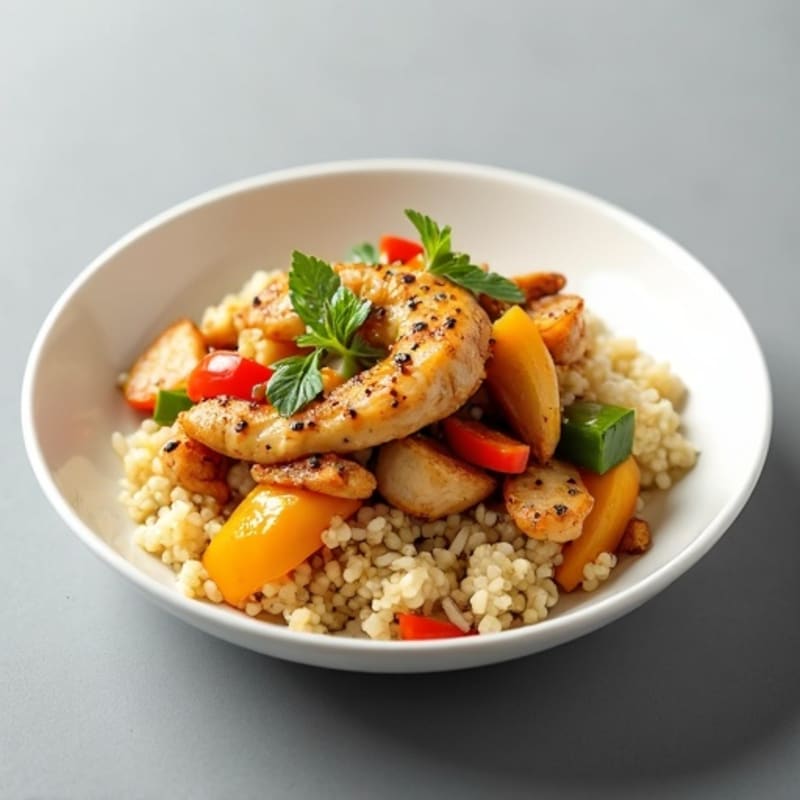 Cauliflower Rice Chicken Stir-Fry