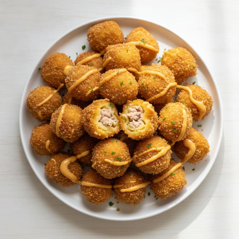 Golden Macaroni and Cheese Bites