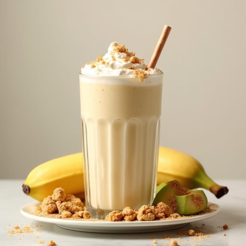 Protein Shake with Almond Butter and Banana