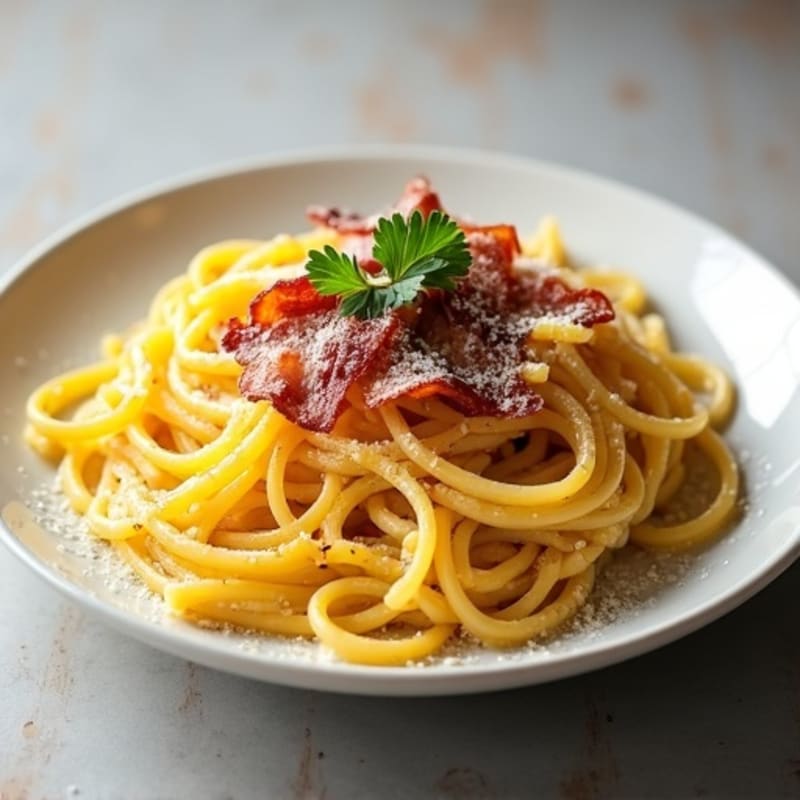 Creamy Turkey Bacon Spaghetti Squash Carbonara