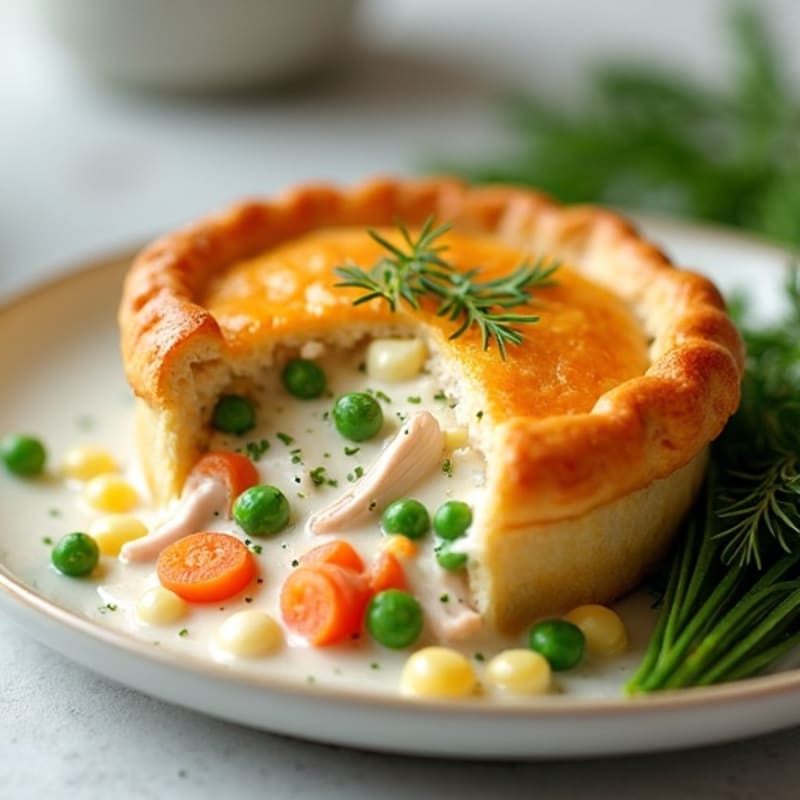 Creamy Herb-Roasted Turkey Pot Pie