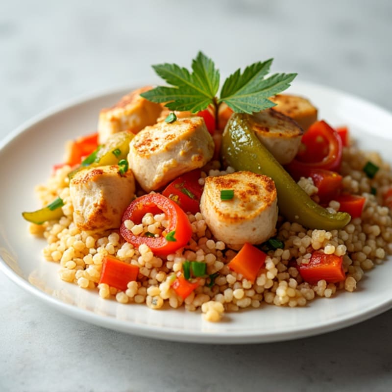 Cauliflower Rice Chicken Stir-Fry