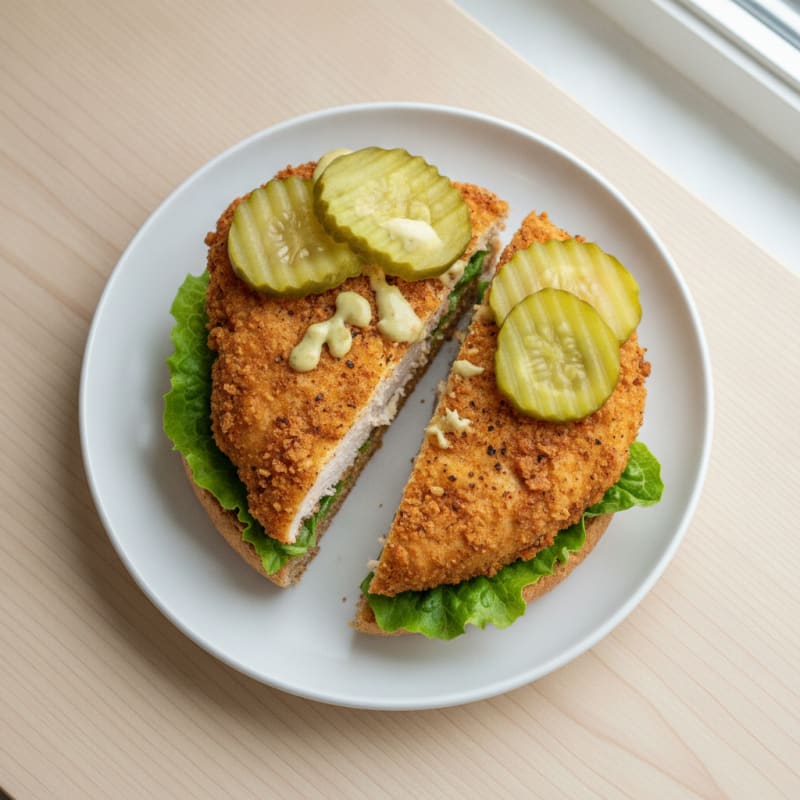 Buttermilk Fried Chicken Sandwich with Pickles