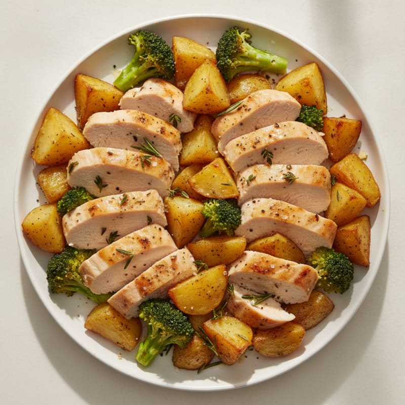 Roasted Garlic Herb Potatoes