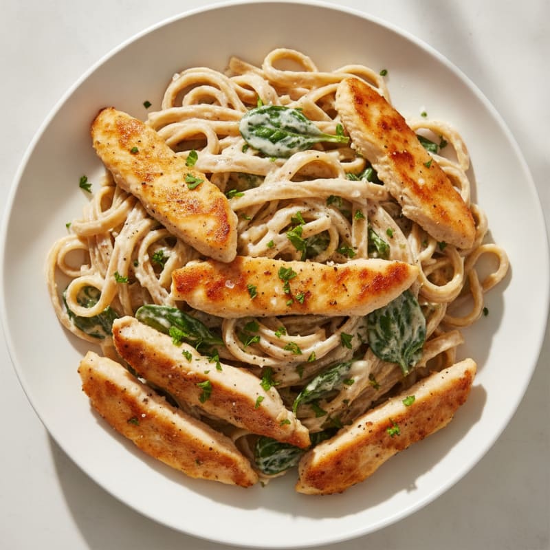 Chicken Alfredo Fettuccine Pasta