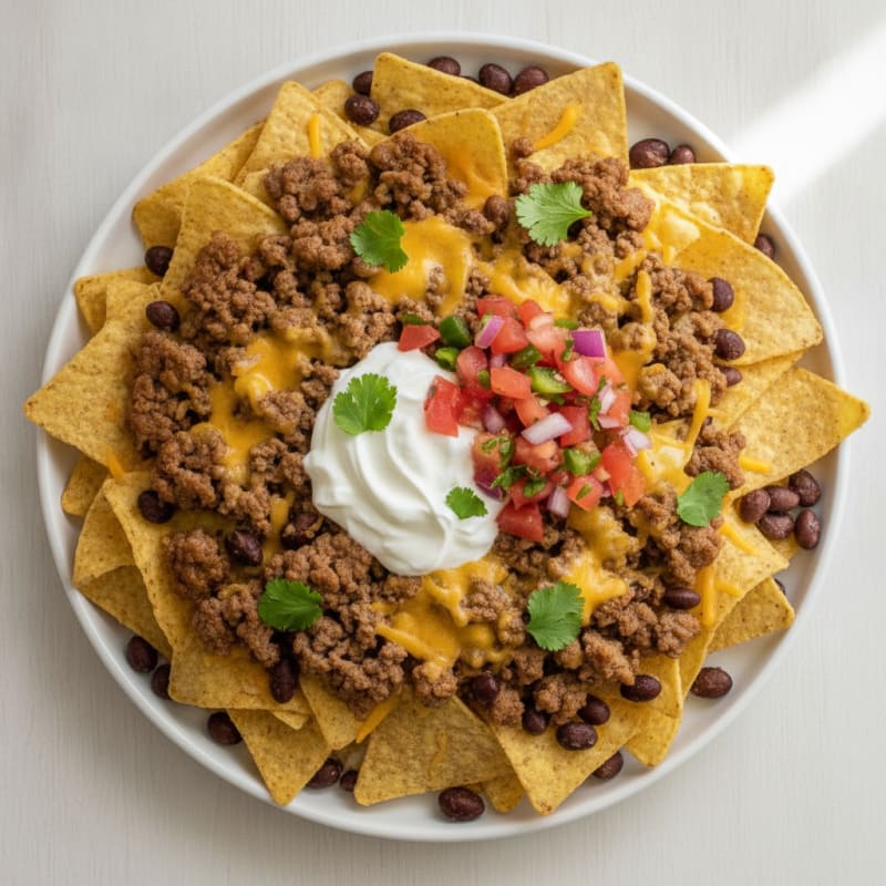Loaded Beef Nacho Platter