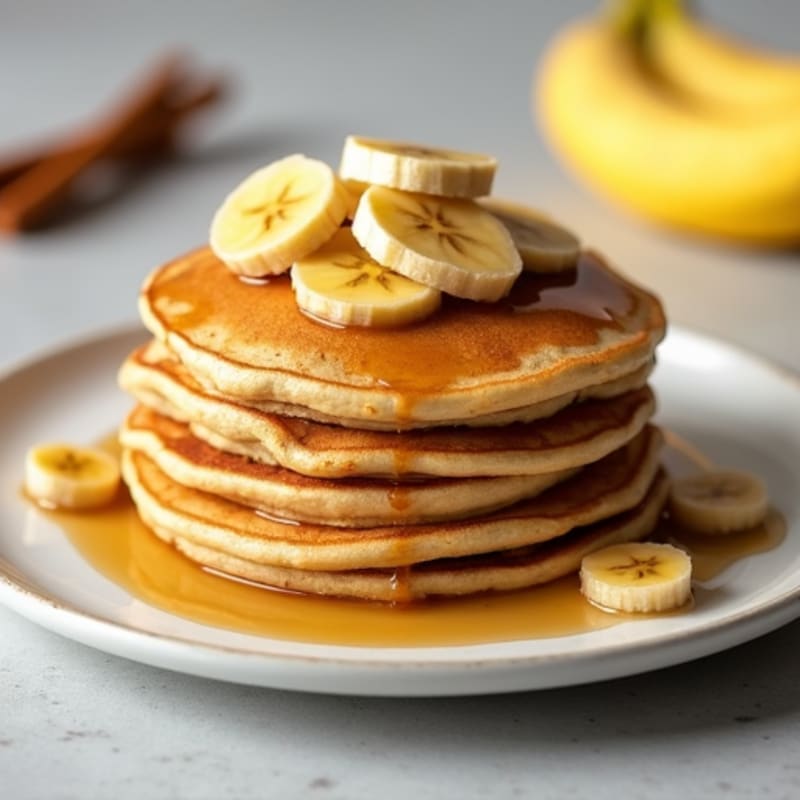 Caramelized Banana Oat Pancakes