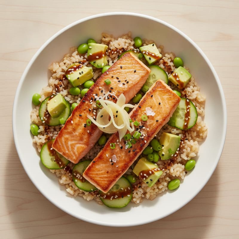 Salmon Sushi Rice Bowl