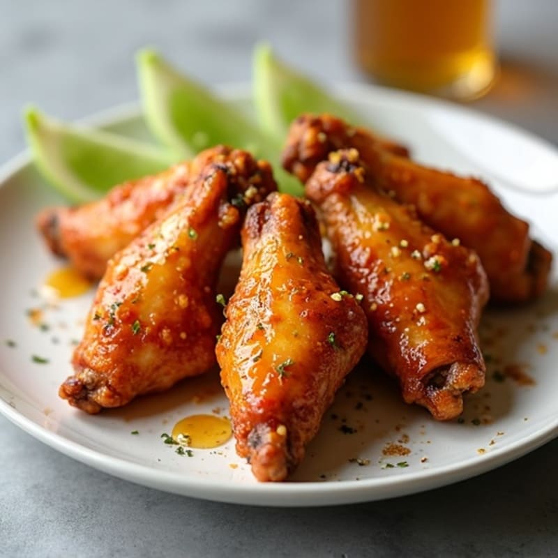 Crispy Baked Honey-Garlic Chicken Wings