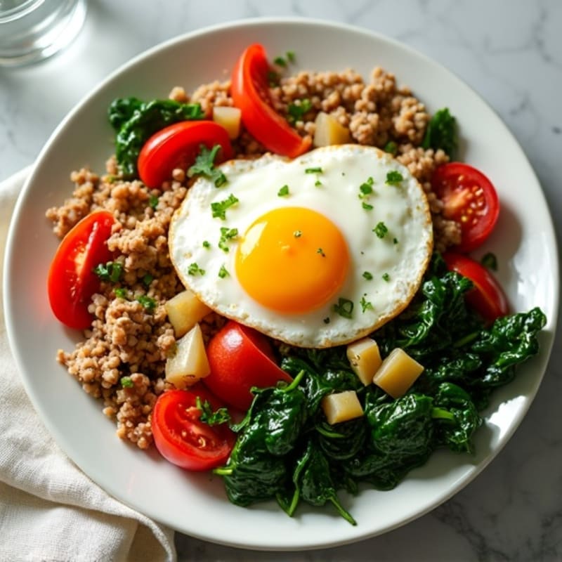 Lean Ground Turkey and Bell Pepper Skillet