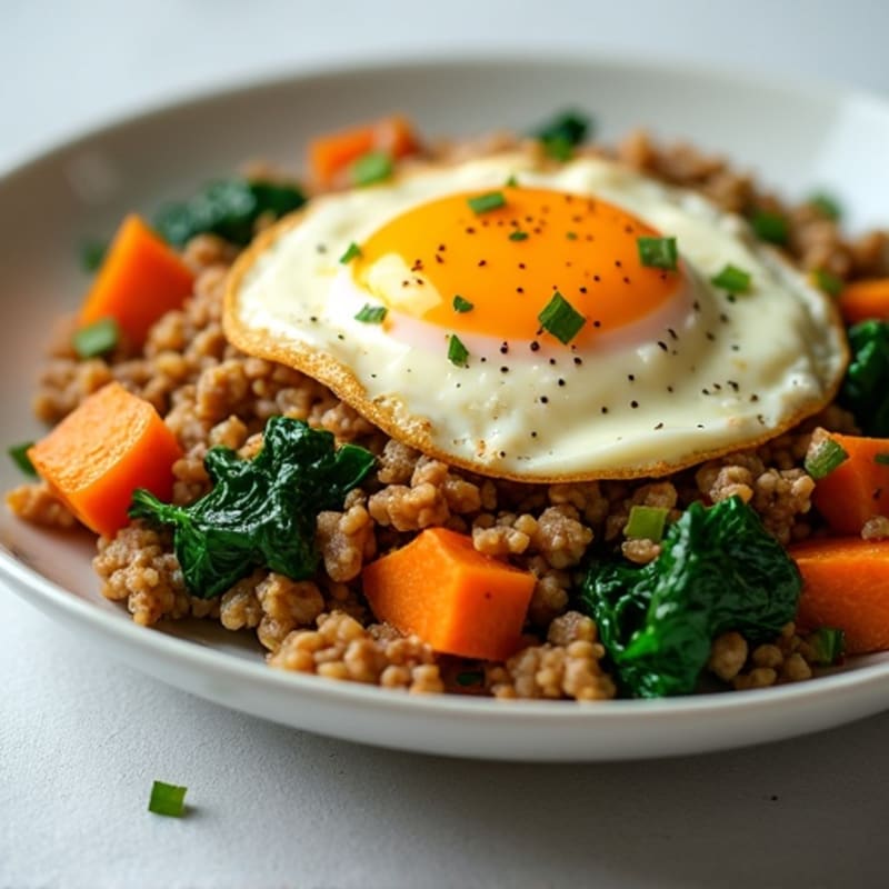 Ground Turkey and Sweet Potato Skillet