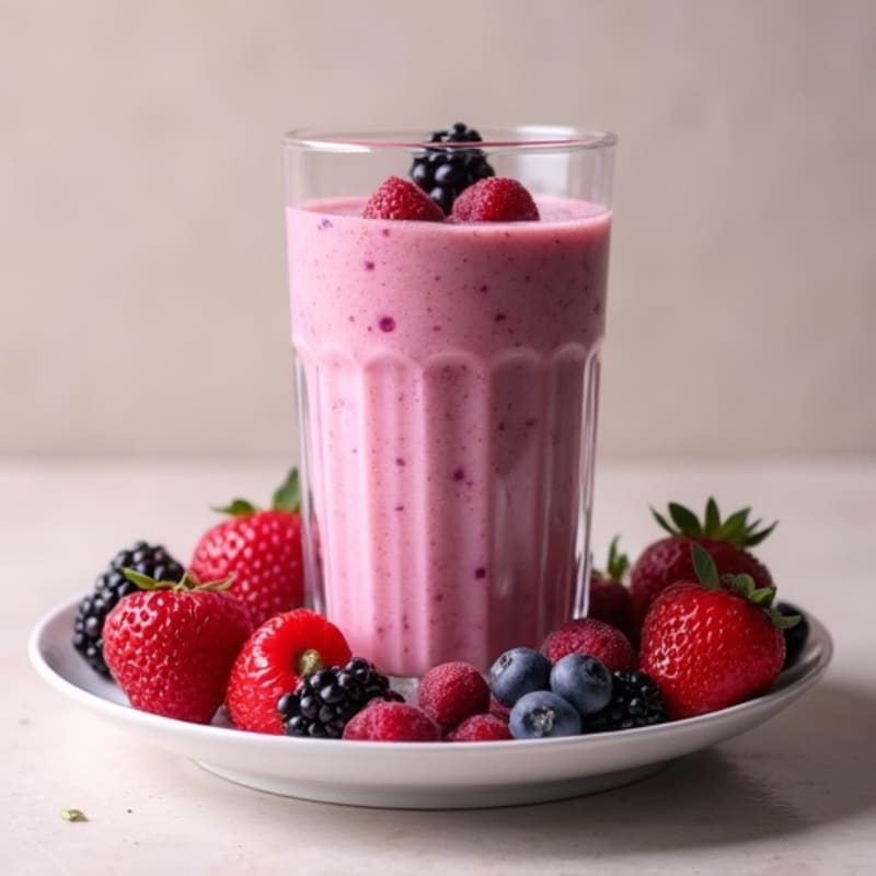 Creamy Mixed Berry Protein Smoothie